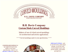 Tablet Screenshot of curvedmouldings.com